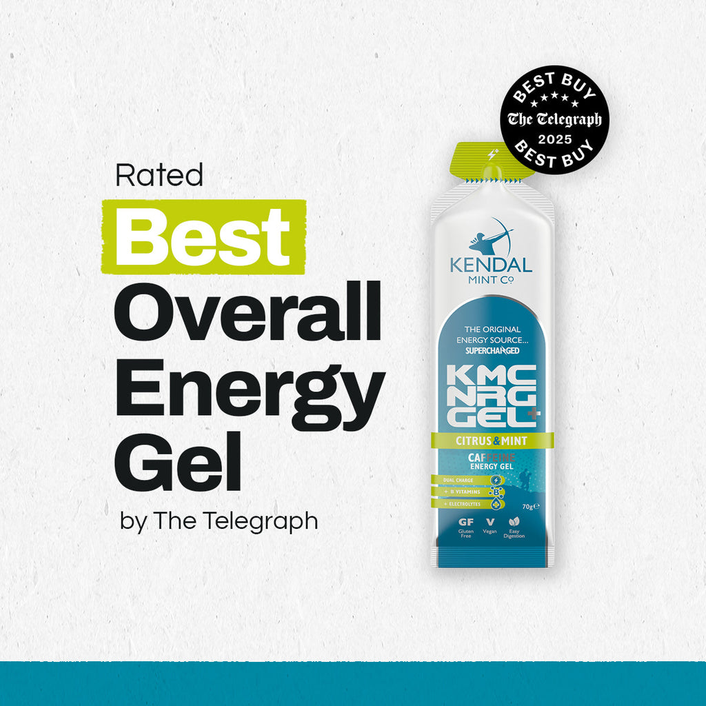 KMC NRG GEL+ Citrus & Mint Caffeine Flavour Bundle L (48x70g Gels)
